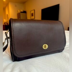 Vintage Coach Mahogany Brown Ridgefield Bag - 9812 - Made in the USA